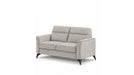 Tellot light gray fabric loveseat