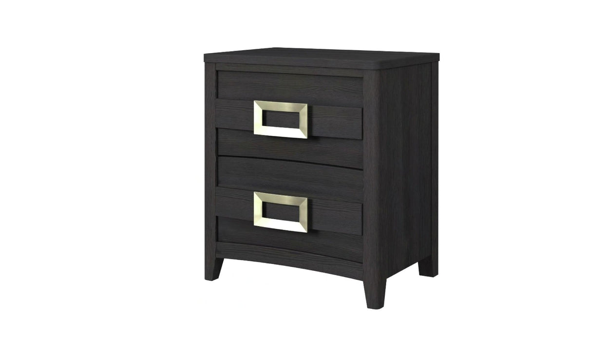 Tobias Black Wood Queen Bedroom Set