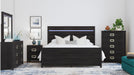 Tobias Black Wood Queen Bedroom Set