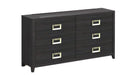 Tobias Black Wood Queen Bedroom Set