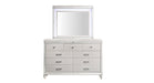 Valentino White Wood And Upholstered Queen Bedroom Set
