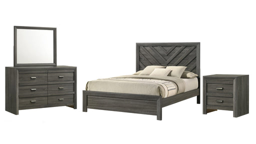 Valor Gray Wood Queen Bedroom Set