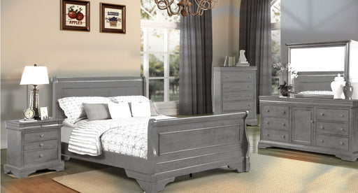 Versailles Gray Wood Queen Bedroom Set