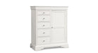 Versailles White Wood Wardrobe Cabinet