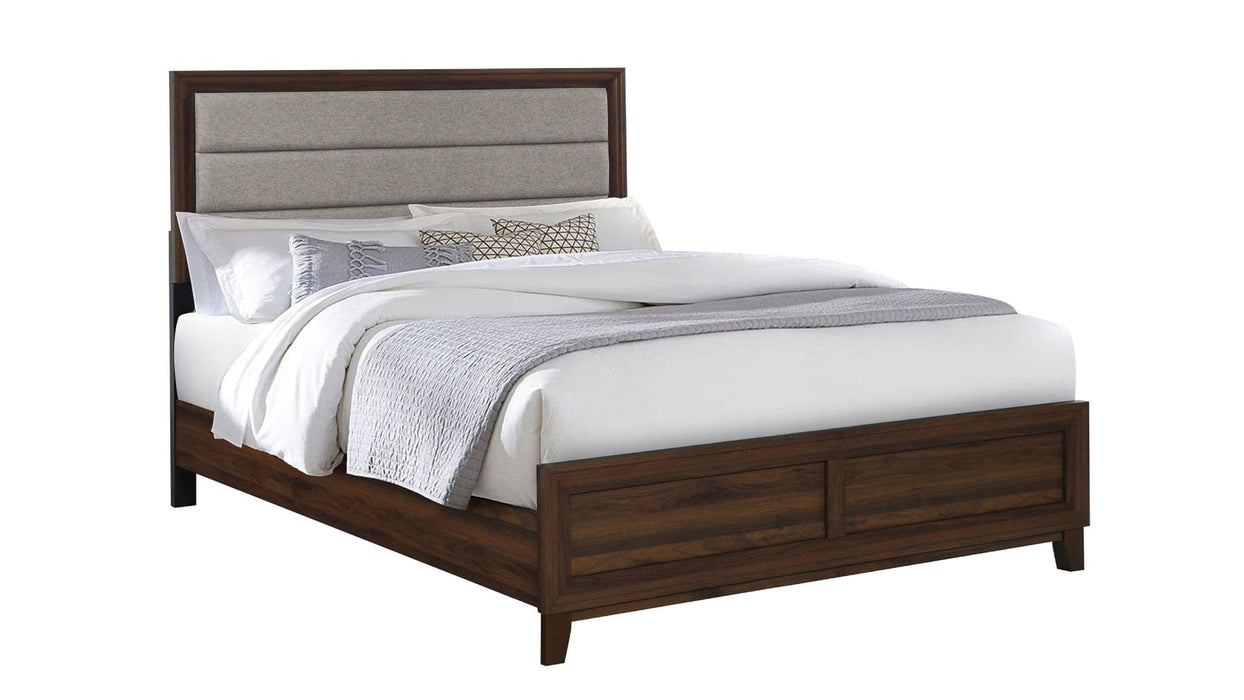 Welsley Brown Wood And Upholstered Queen Bedroom Set