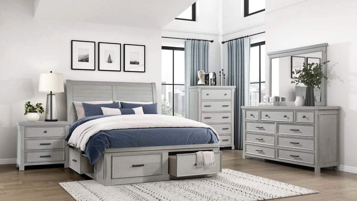 Willowbrook Gray Wood Queen Bedroom Set