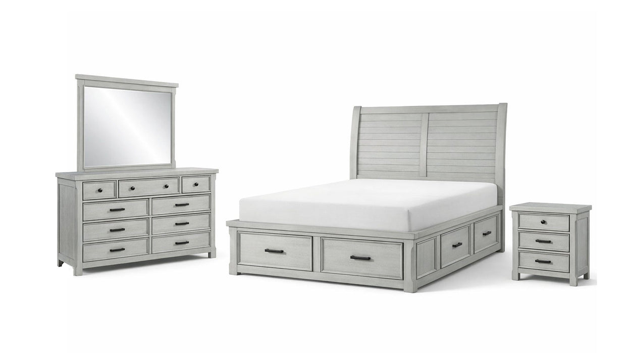 Willowbrook Gray Wood Queen Bedroom Set