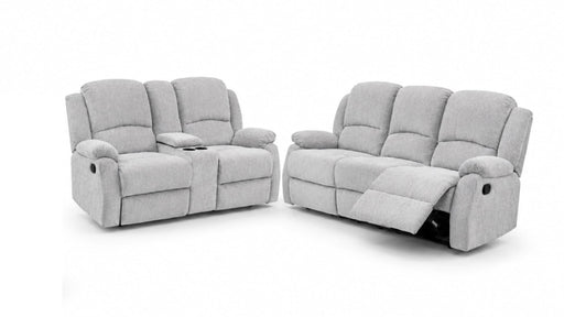 Wilson Gray Fabric Reclining Sofa And Loveseat Set