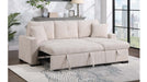 Winston Beige Fabric Sectional Sofa