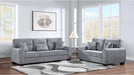 Yulia Gray Fabric Sofa & Loveseat Set