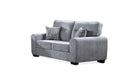 Yulia Gray Fabric Sofa & Loveseat Set