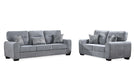 Yulia Gray Fabric Sofa & Loveseat Set