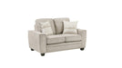 Zander Beige Chenille Sofa & Loveseat Set