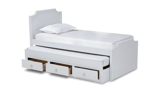 Zenith White Wood Twin Day Bed