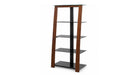 Zeta Brown Wood Bookcase