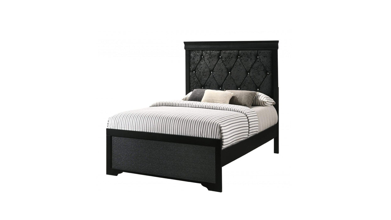 Amalia Black Wood Twin Bed