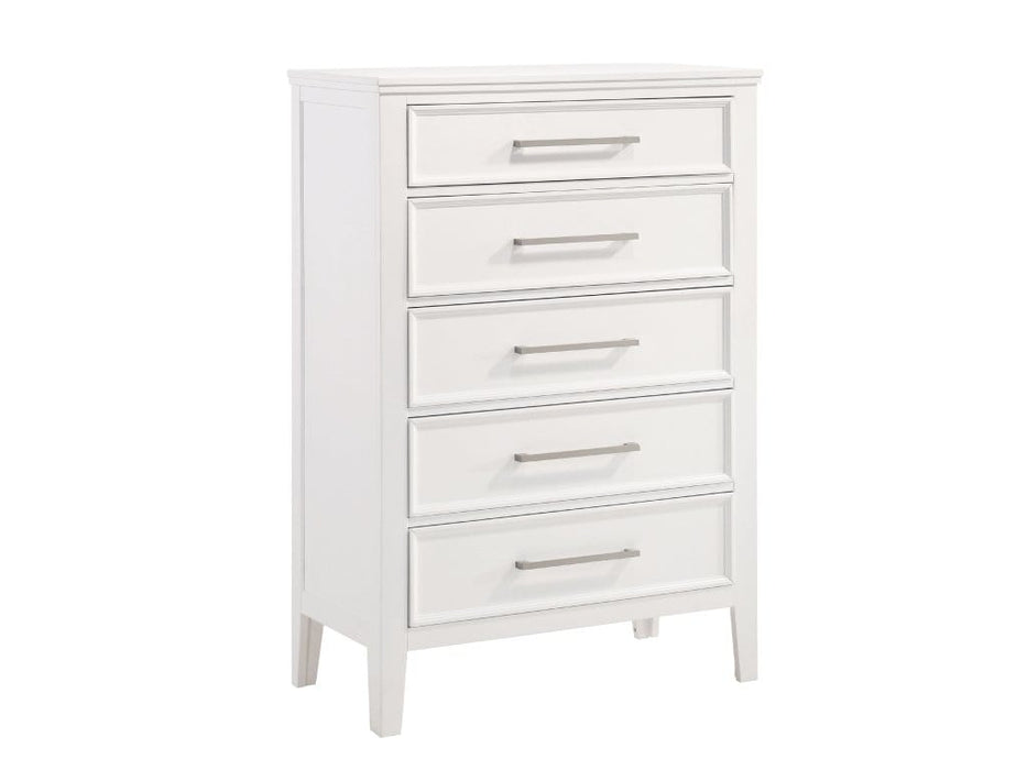 Andover White Wood Chest Of Drawers