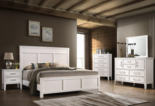 Andover White Wood Queen Bedroom Set