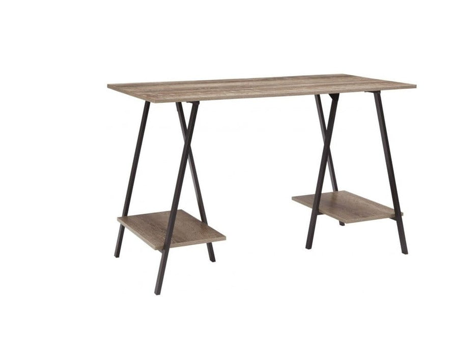 Bertmond Gray Wood And Metal Desk