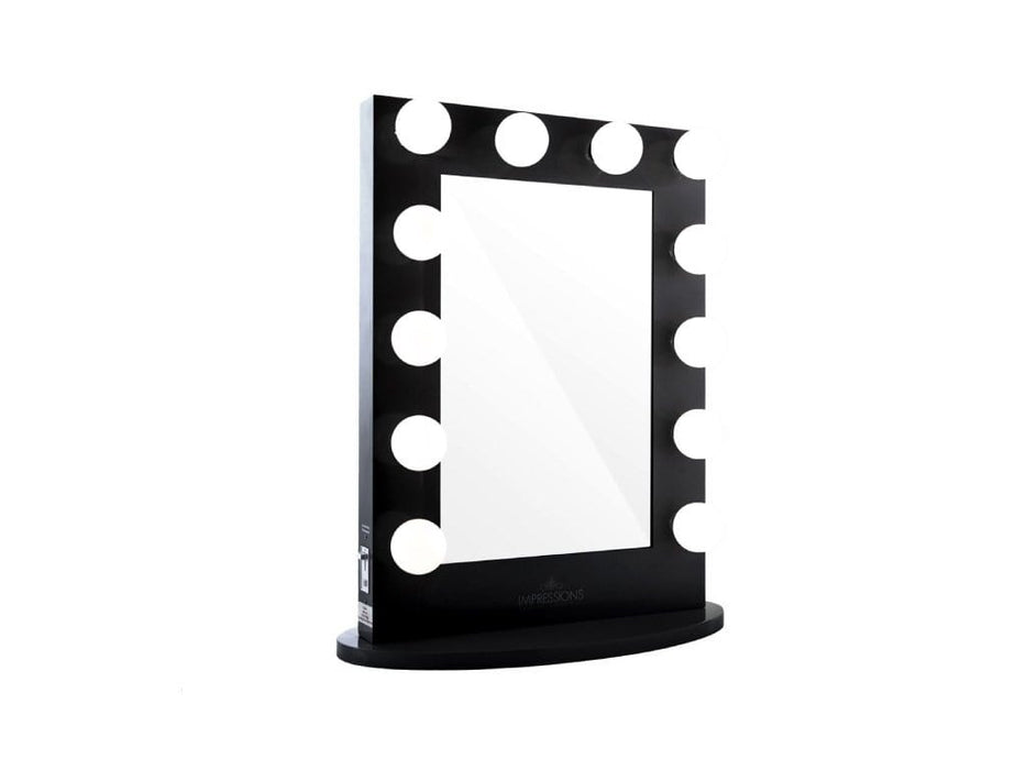 Black Wood Vanity Mirror