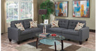 Blue Polyester Blend Living Room Set