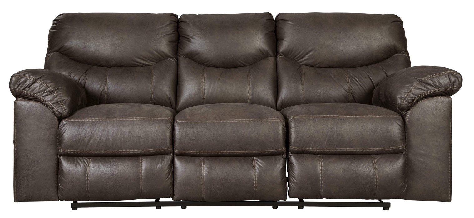 Boxberg Brown Faux Leather Recliner Sofa