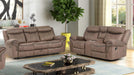 Brown Fabric Living Room Set