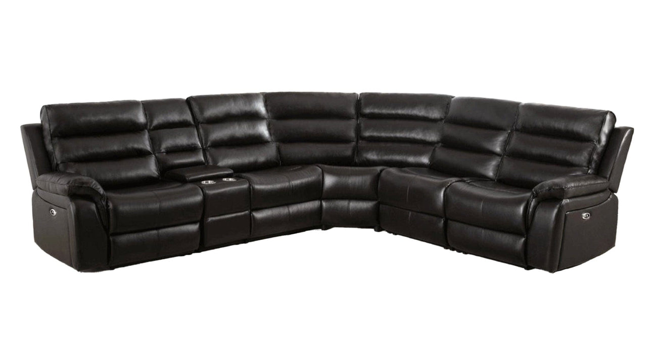 Brown Leather Match Sectional Sofa