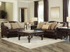 Brown Upholstered Living Room Set
