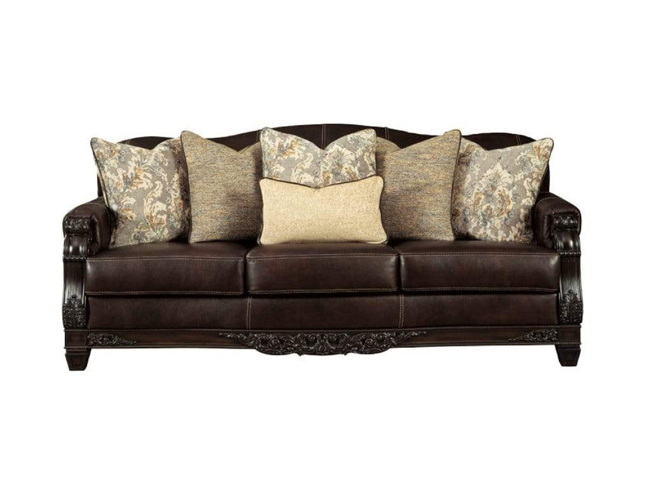 Brown Upholstered Living Room Set