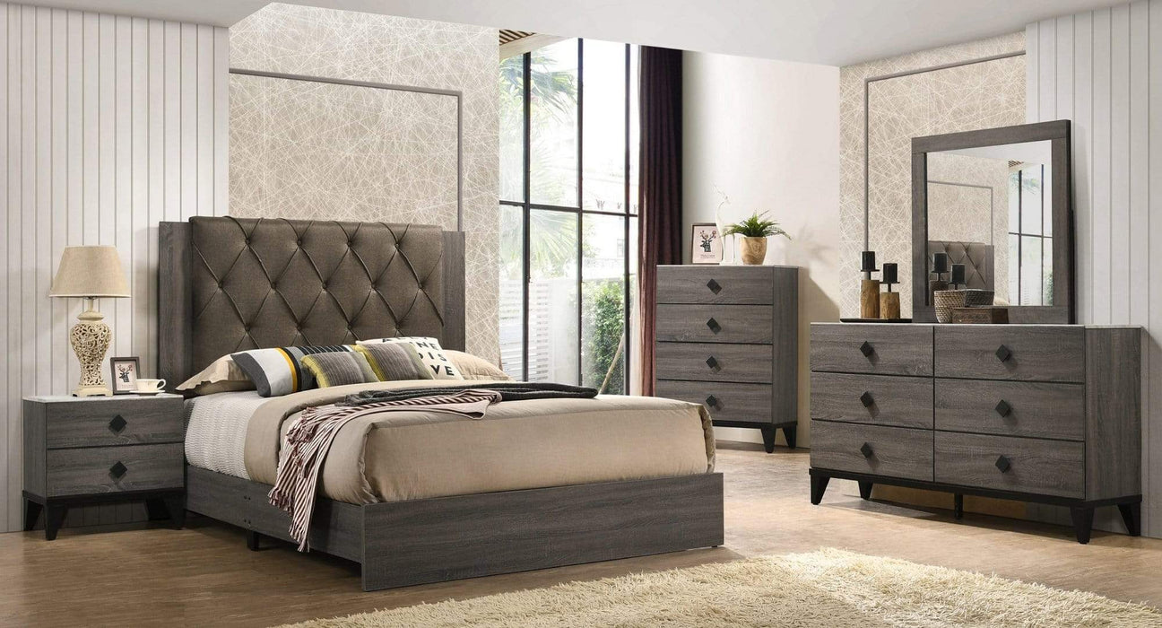 Cb1700 Gray Wood Queen Bedroom Set