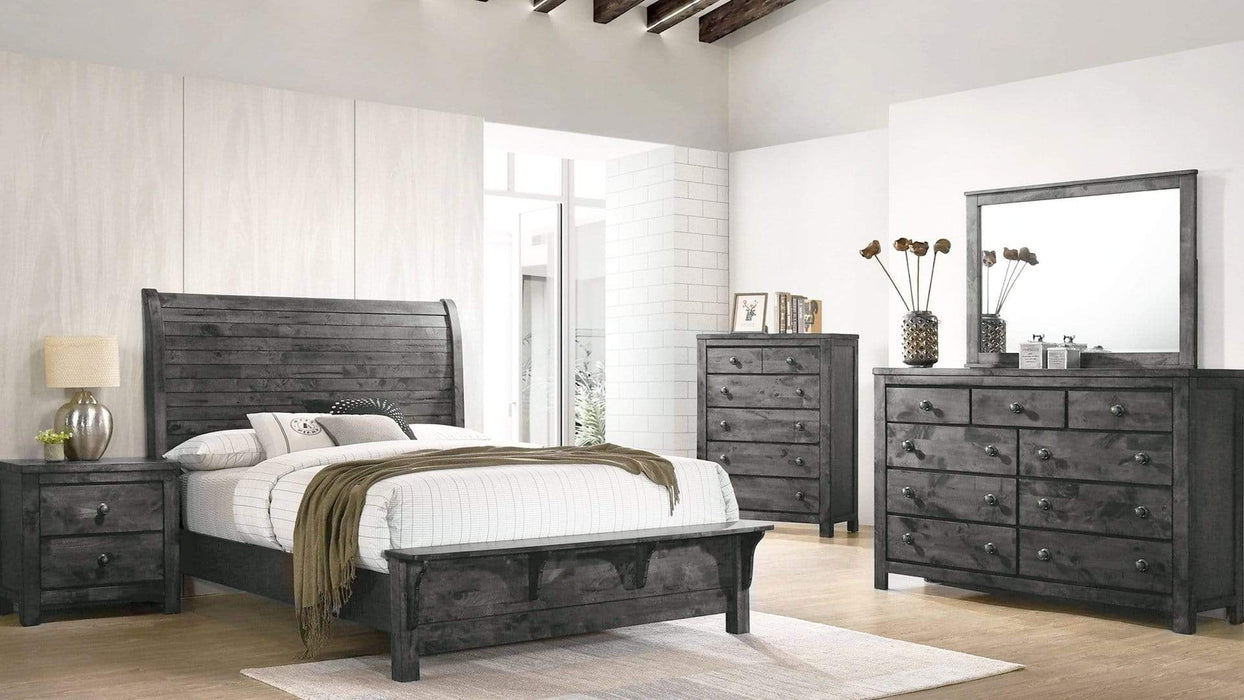 CB4200 Gray Wood Queen Bedroom Set