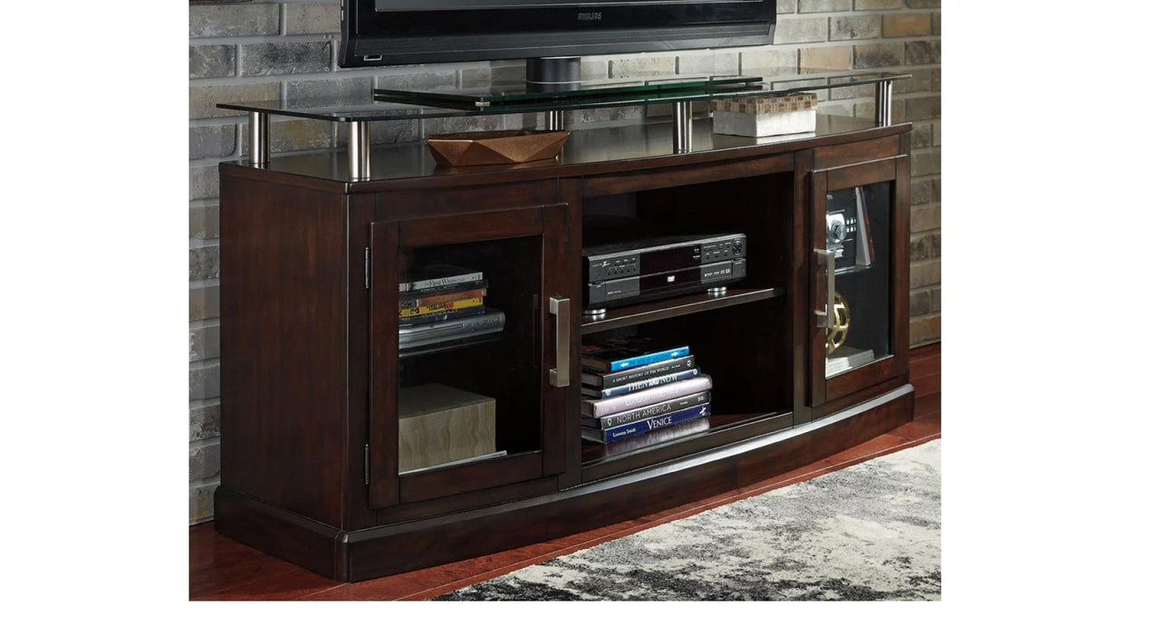 Chanceen Brown Wood TV Stand