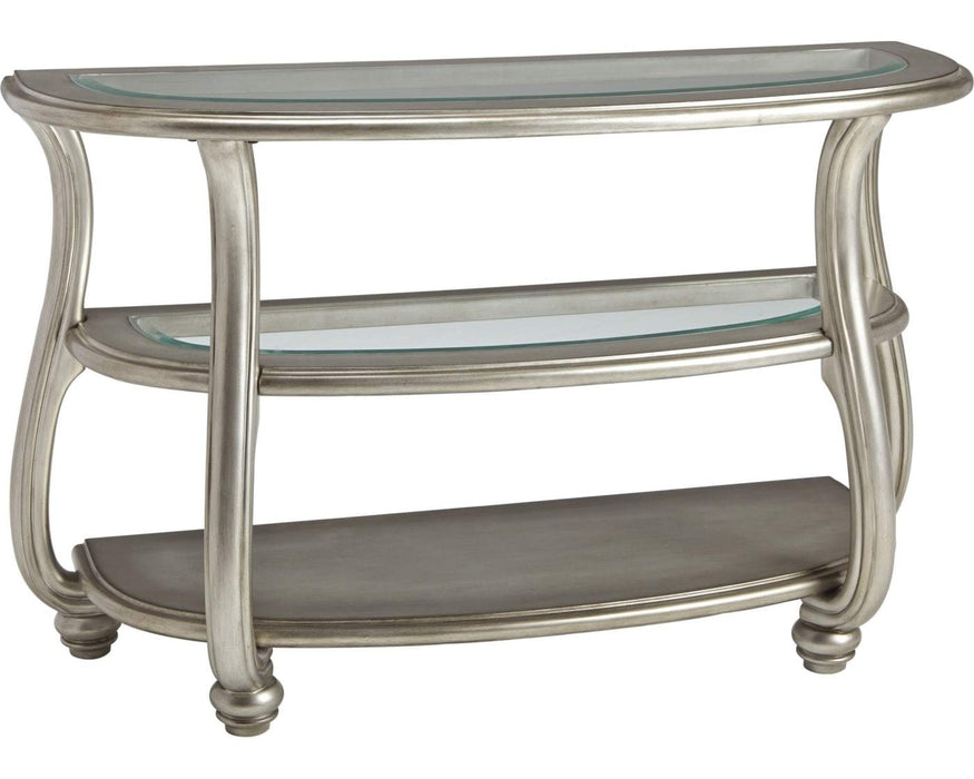 Coralayne Silver Wood Sofa Table
