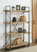 Forestmin Natural Wood And Metal Bookcase