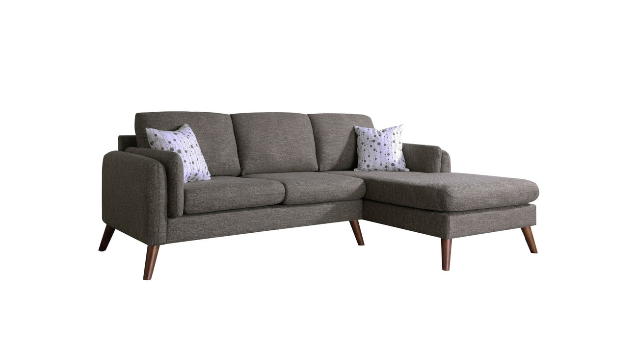 Founders Brown Fabric Sectional Sofa