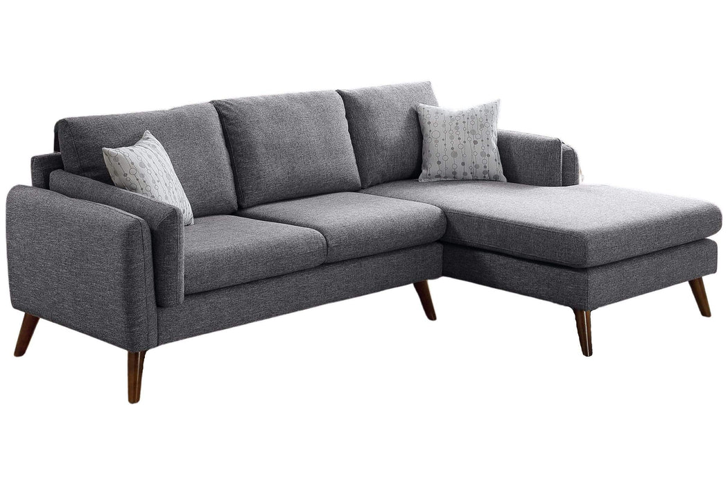 Founders Gray Cotton Blend Sectional Sofa