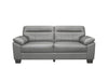 Gray Faux Leather Living Room Set