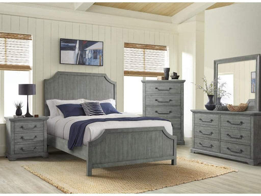 Gray Wood California King Bedroom Set