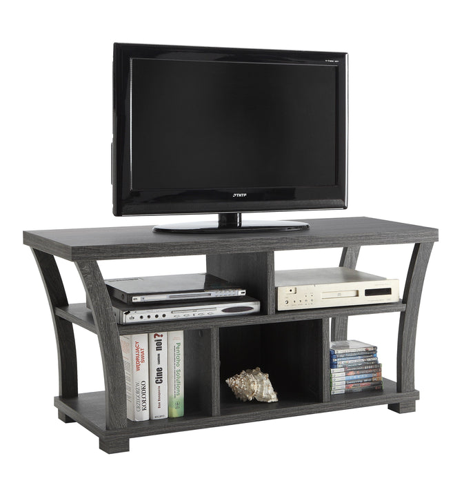 Gray Wood TV Stand