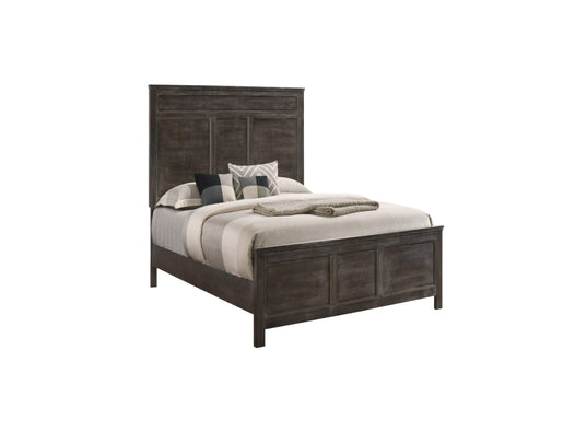 Gray Wood Twin Bed