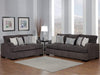 Haskel Gray Fabric Living Room Set