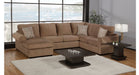 Jackson Brown Fabric Sectional Sofa