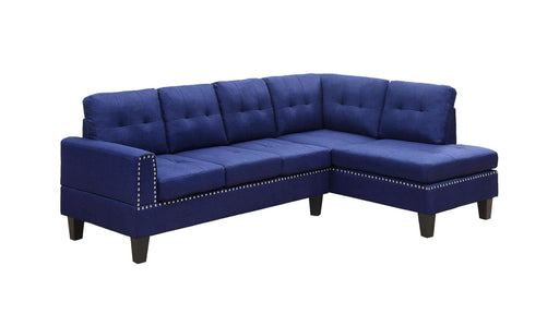 Jeimmur Blue Fabric Modular Sectional Sofa