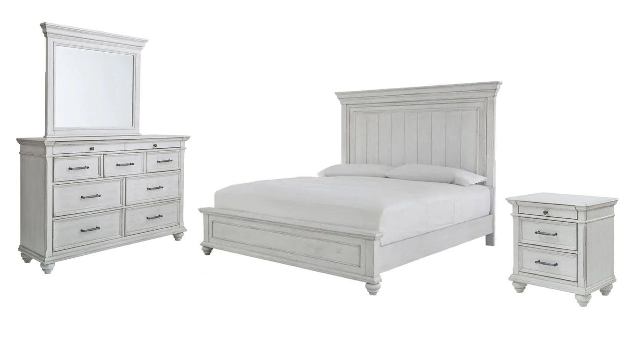 Kanwyn White Wood Queen Bedroom Set