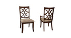 Keegan Brown Wood Standard Height 7pc Dining Table & Chair Set