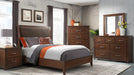 La Jolla Brown Wood Queen Bedroom Set