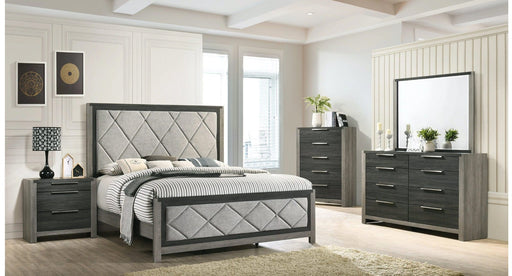Lane Gray Wood And Upholstered Queen Bedroom Set
