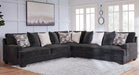 Lavernett Gray Fabric Sectional Sofa