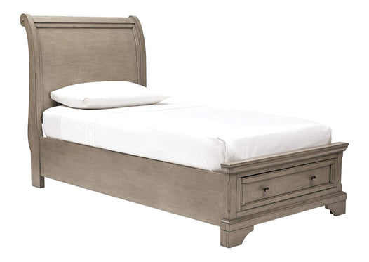 Lettner Gray Wood Twin Bed